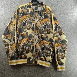 G- Style  Jungle Tiger Track Jacket With Gold Stripes Size 2XL